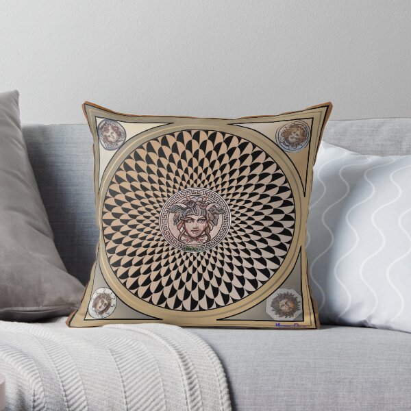 Radiant Medusa Throw Pillow