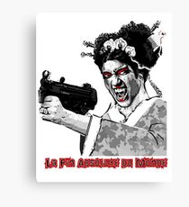 LA FIN ABSOLUTE: GEISHA & GUN LOGO 2 Canvas Print