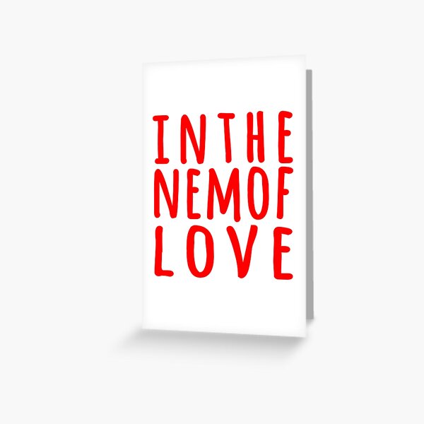 In the nem of love Carte de vœux