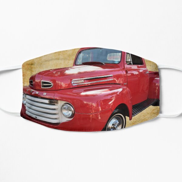 1949 Red Ford F1 Pickup Truck Flat Mask