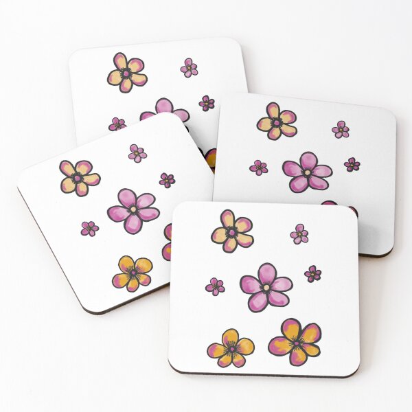 Item preview, Pink & Yellow Flower Pack designed and sold by velvet-y.