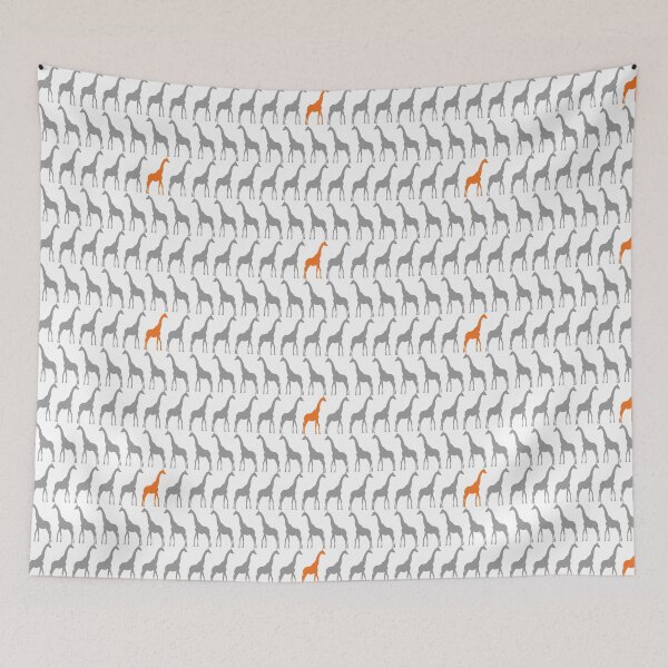 Item preview, Una jirafa naranja en la manada designed and sold by Star Stream Design.