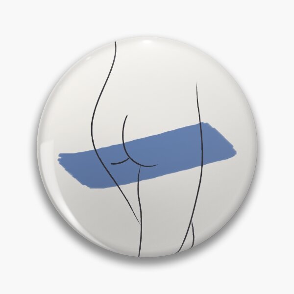 Item preview, Fine Line Woman Body Drawing with Statement Brush Stroke designed and sold by AgataCreate.