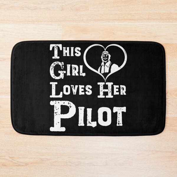 Item preview, This Girl Loves Her Pilot Airplane Aviation designed and sold by inkedtee.