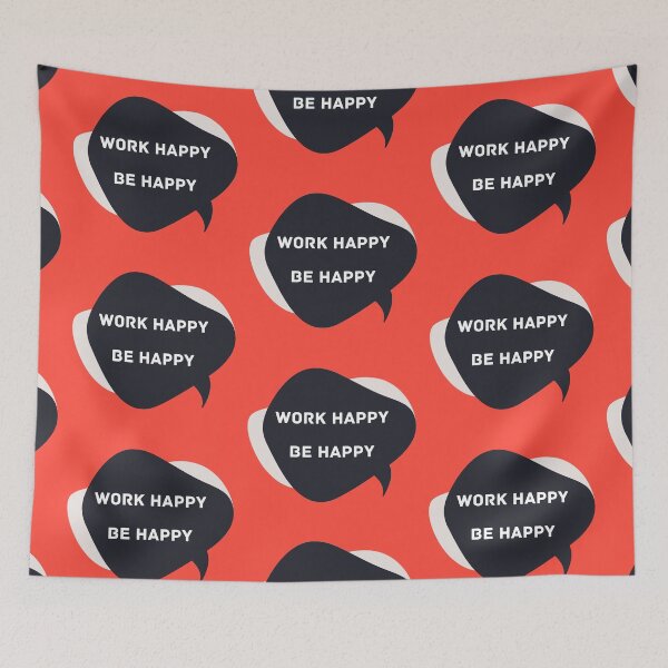 Item preview, Work Happy Be Happy designed and sold by EnlightParis.