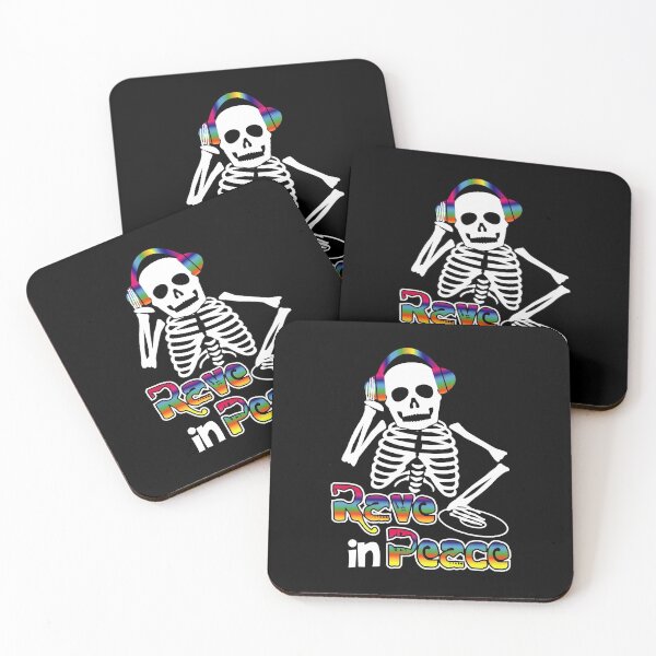 Item preview, Rave In Peace Skeleton EDM Fan Gift designed and sold by gvcepts.