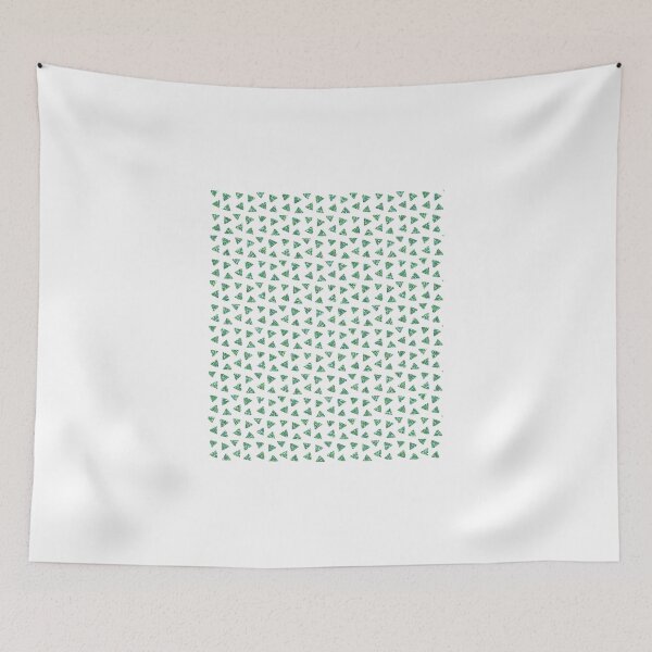 Aperçu de l'œuvre Green Glitter Triangles on Black créée et vendue par Star Stream Design.