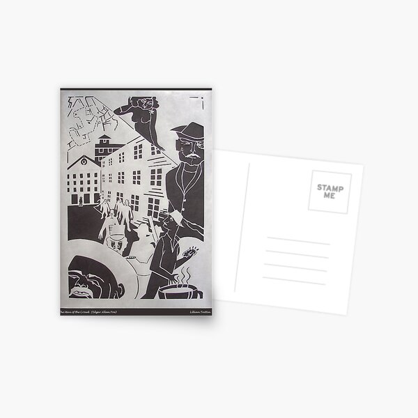 The Man of the Crowd in Silver Postcard
