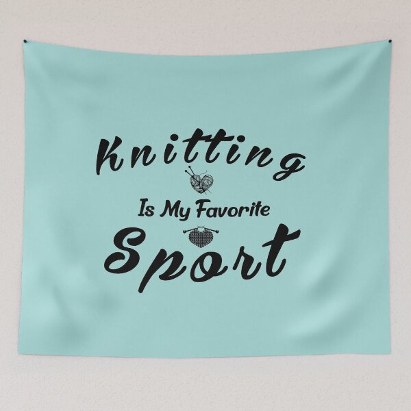Item preview, Knitting Is My Favorite Sport:Funny Handicraft Needlework Gift Idea. designed and sold by cutitoutsir.