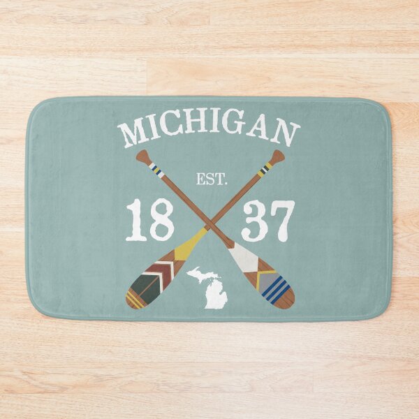 Item preview, Paddle Michigan, MI Lake Life Painted Oars designed and sold by GreatLakesLocal.