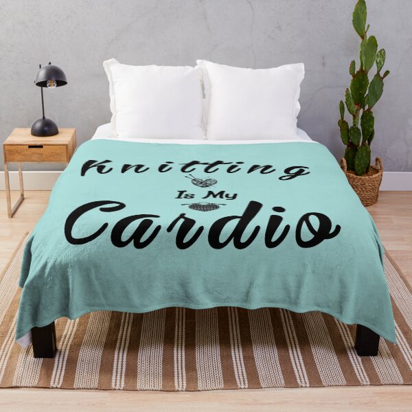 Item preview, Knitting Is My Cardio:Funny Handicraft Needlework Gift Idea. designed and sold by cutitoutsir.