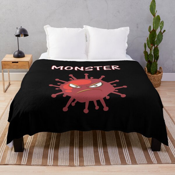 corona monster  Throw Blanket