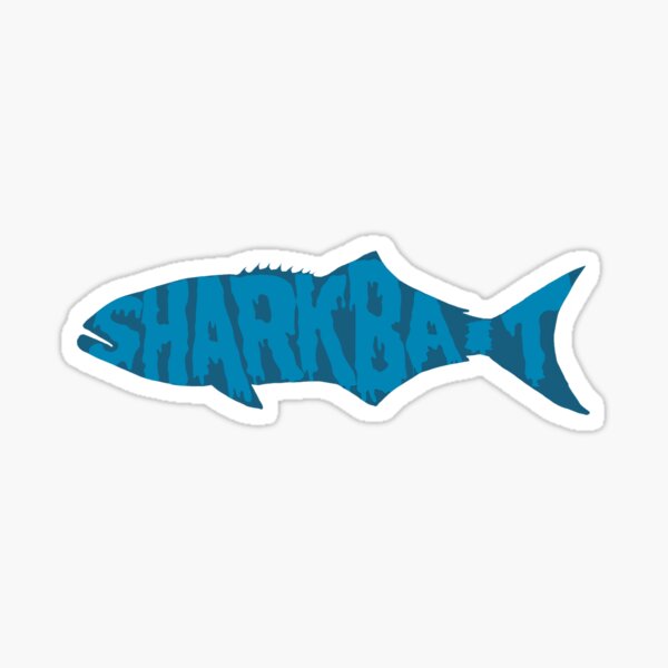 Shark Bait Sticker for Sale by DesignFactoryD