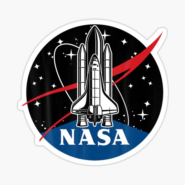 NASA LOGO mini Sticker SPACE 1in - Set of 3 individual stickers in 1 Sheet