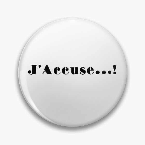 Item preview, J'accuse! designed and sold by ContraEscritura.