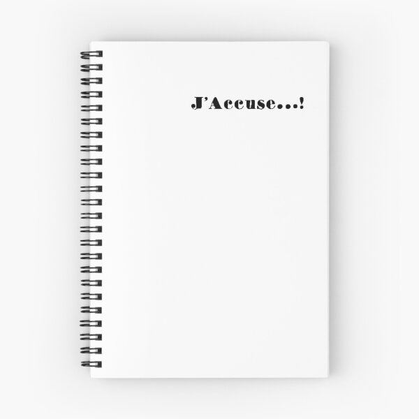 Item preview, J'accuse! designed and sold by ContraEscritura.