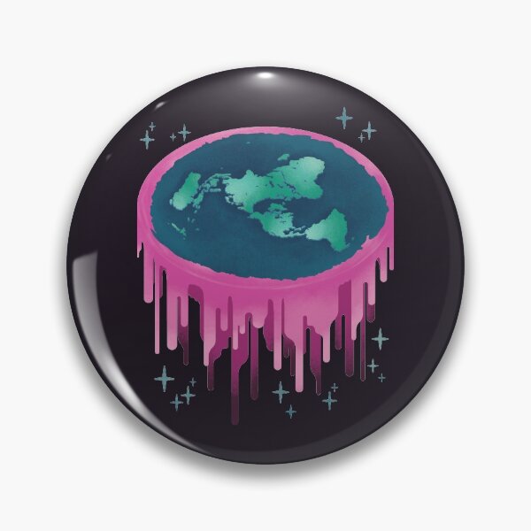 Item preview, Neon Drippy Flat Earth designed and sold by DCLawrenceUK.