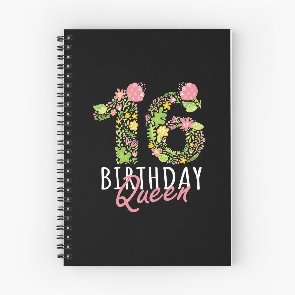 Item preview, 16th Birthday Queen 16 Years Old Girl Floral B-day Theme product designed and sold by Grabitees.
