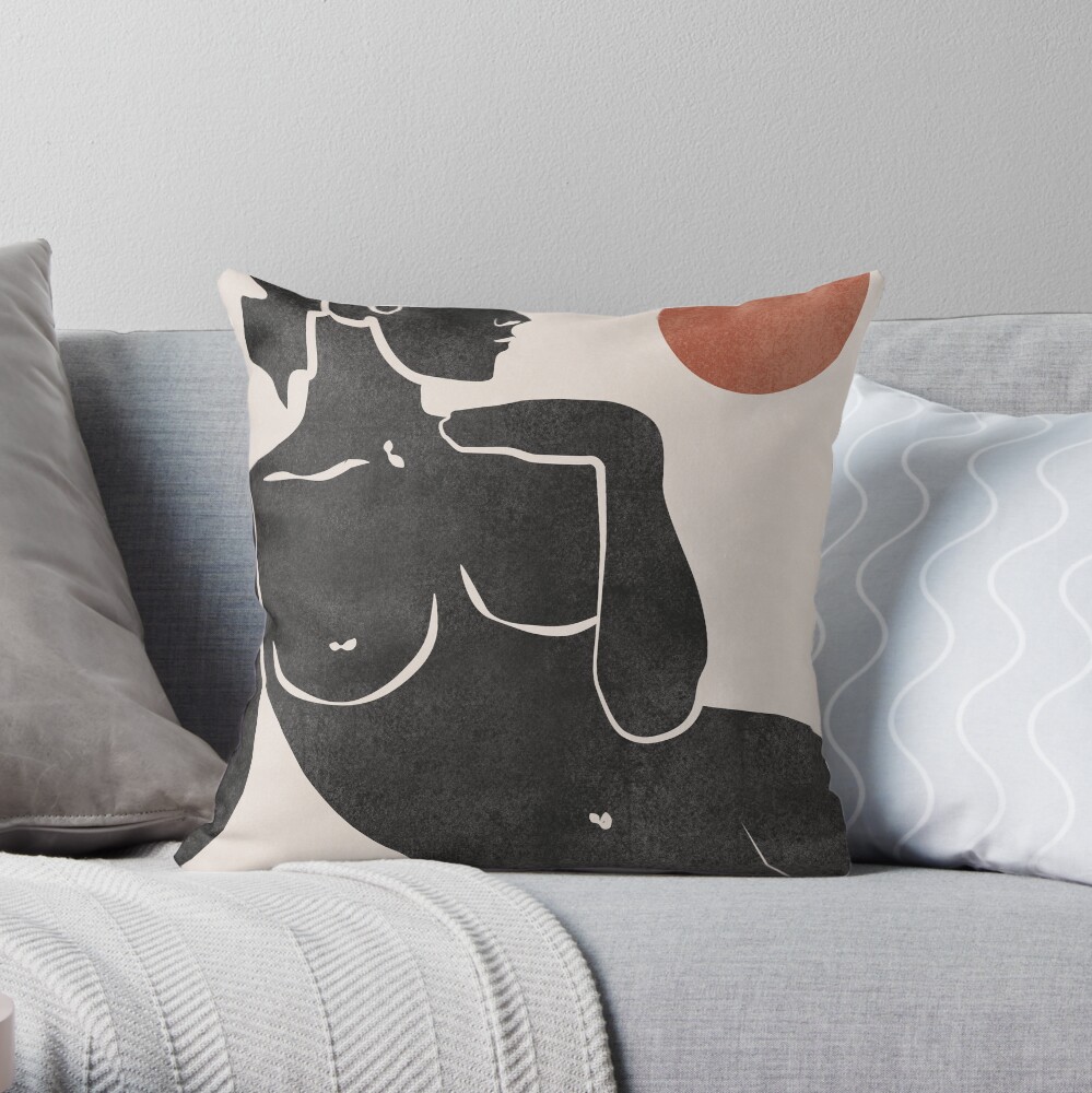Erotic Art Throw Pillow