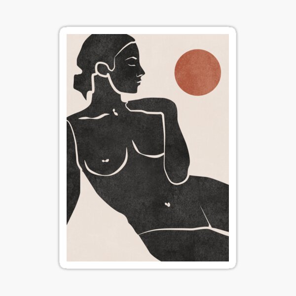 Nude vintage girl Sticker by Thubakabra