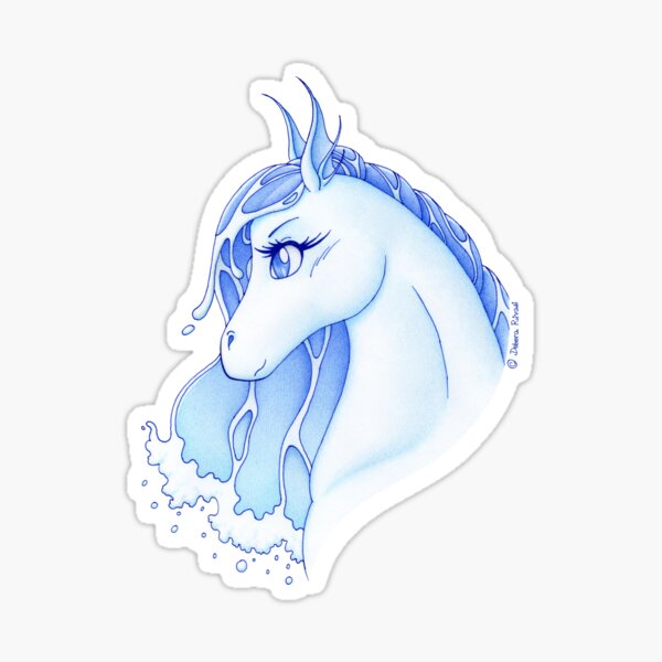 Nadi hippocamp - spirit of water Sticker