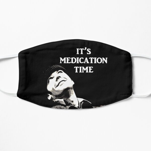 Medication Time (for dark background) Flat Mask