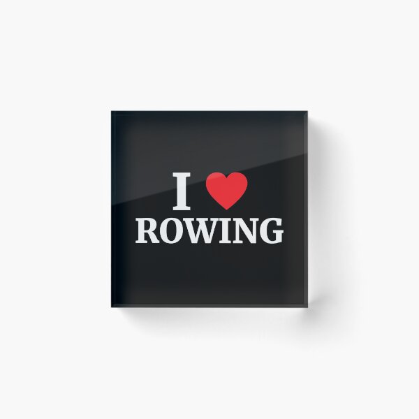 Item preview, I Love Rowing Heart  designed and sold by Vanover Designs.