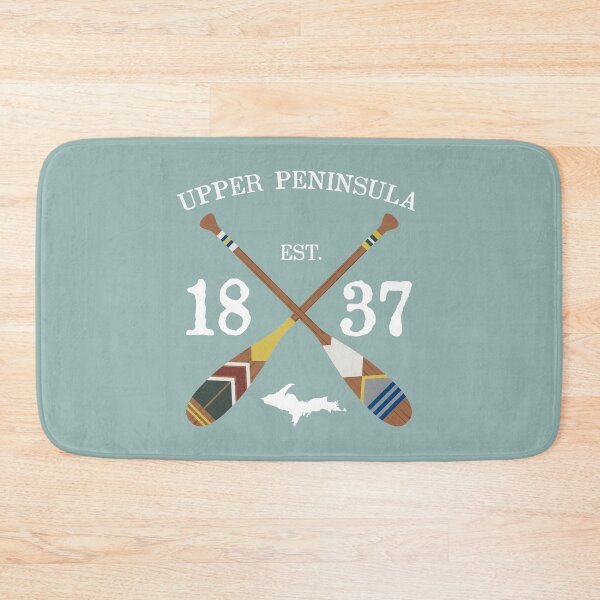 Item preview, Paddle The Upper Peninsula, U.P. Lake Life Painted Oars designed and sold by GreatLakesLocal.