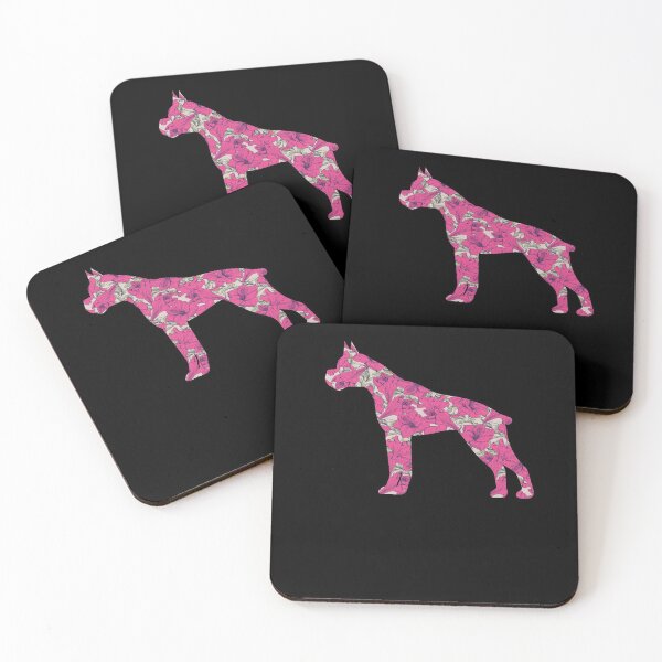 Item preview, BOXER DOG ART FLOWER FLORAL GIFT FOR GIRLS  designed and sold by alaechamlal.