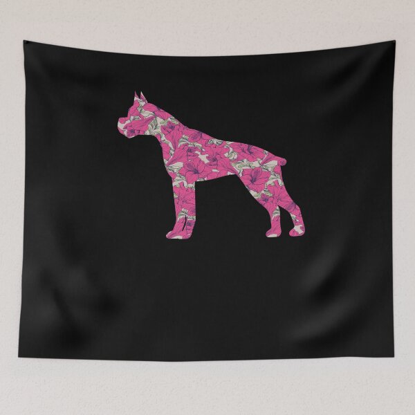Item preview, BOXER DOG ART FLOWER FLORAL GIFT FOR GIRLS  designed and sold by alaechamlal.