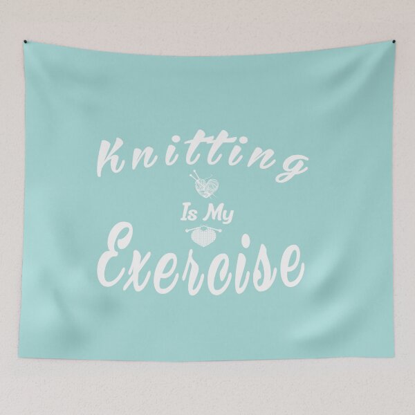 Item preview, Knitting Is My Exercise:Funny Handicraft Needlework Gift Idea. designed and sold by cutitoutsir.