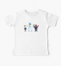 Yukon, Hermey and the Bumble in Teal Baby Tee