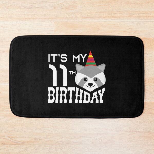 Item preview, It's My 11th Birthday 11 Years Old Raccoon Child B-day Party product designed and sold by Grabitees.
