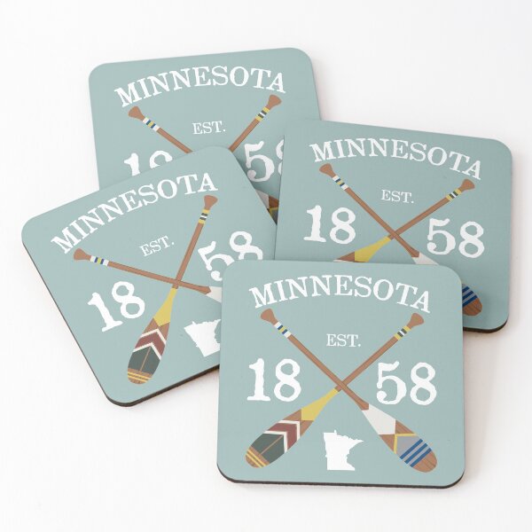 Item preview, Paddle Minnesota, MN Lake Life Painted Oars designed and sold by GreatLakesLocal.