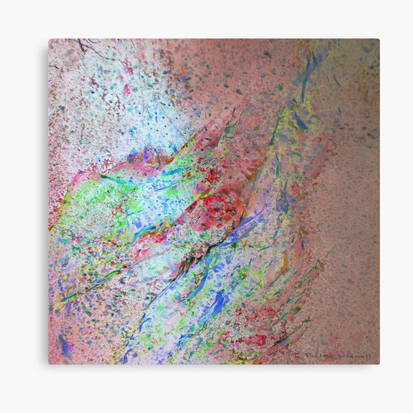 Sunlight on spring blossom Metal Print