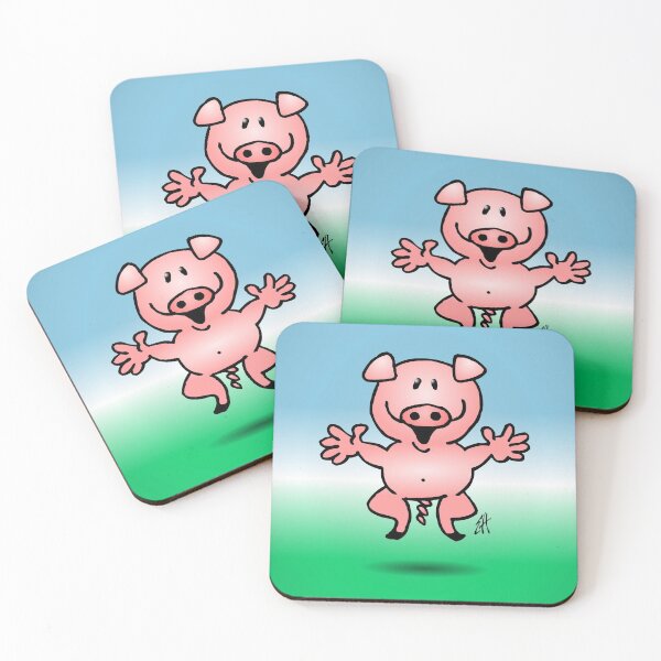 Item preview, Cheerful little pig designed and sold by cardvibes.