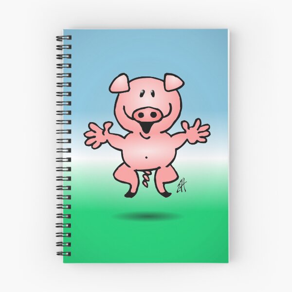 Artikelvorschau, Fröhliches kleines Schwein entworfen und verkauft von cardvibes.