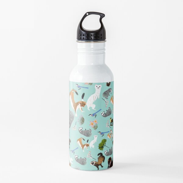 Mustelids from Spain pattern Botella de agua
