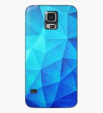 Abstract Polygon Multi Color Cubizm Painting in ice blue Case/Skin for Samsung Galaxy