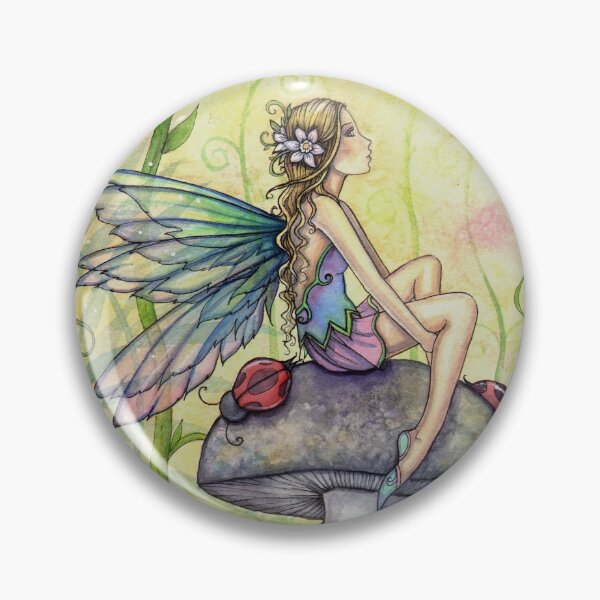 Item preview, A Happy Place Flower Fairy and Ladybugs designed and sold by Molly  Harrison.