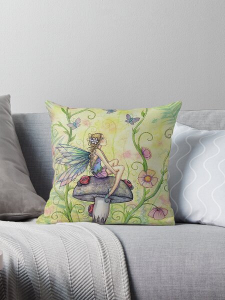 Item preview, A Happy Place Flower Fairy and Ladybugs designed and sold by Molly  Harrison.