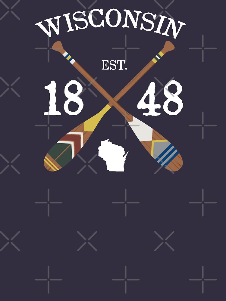Paddle Wisconsin, WI Lake Life Painted Oars by GreatLakesLocal