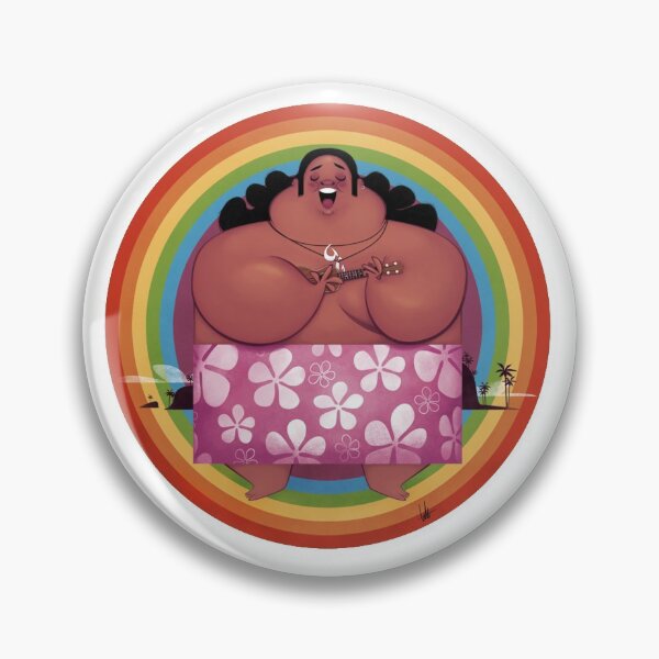 Item preview, Israel Kamakawiwoʻole "IZ" Rainbow designed and sold by slinkraz.