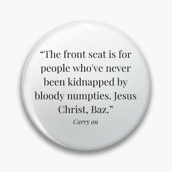 Item preview, Carry on quote numpties designed and sold by Amelieva.