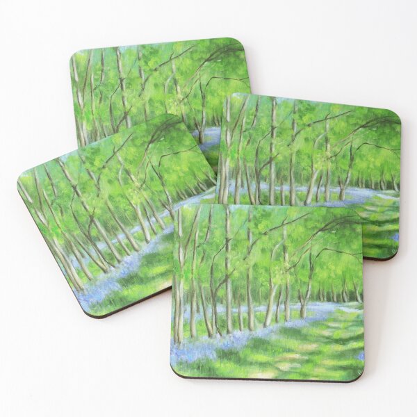Item preview, Bluebells in Rowley Wood  designed and sold by Sukhpal Grewal Ethnic Art.