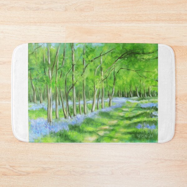 Item preview, Bluebells in Rowley Wood  designed and sold by Sukhpal Grewal Ethnic Art.