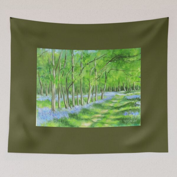 Item preview, Bluebells in Rowley Wood  designed and sold by Sukhpal Grewal Ethnic Art.