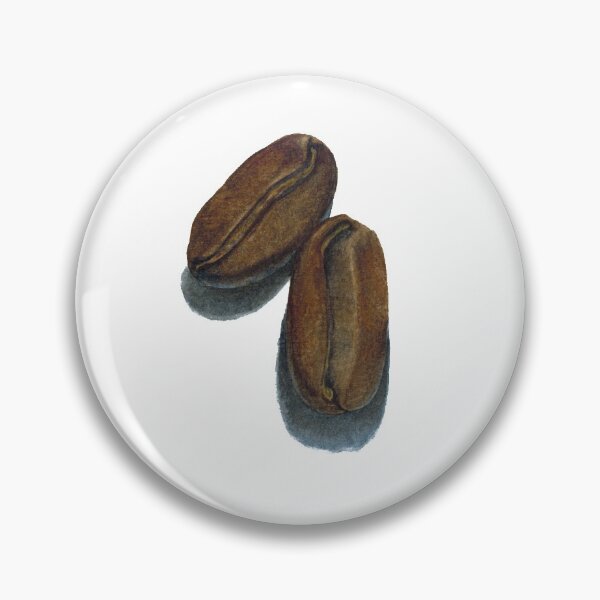 Item preview, Two coffee beans. Watercolor painting. designed and sold by Antonina Sotnikova.