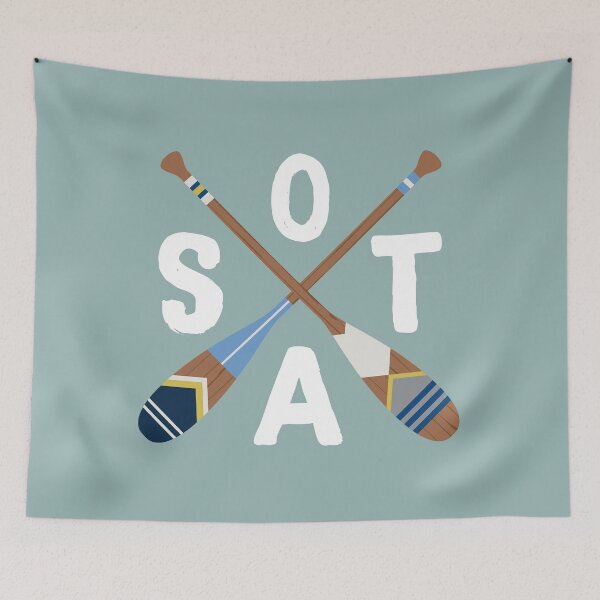 Item preview, Paddle Minnesota, SOTA Lake Life Painted Oars designed and sold by GreatLakesLocal.