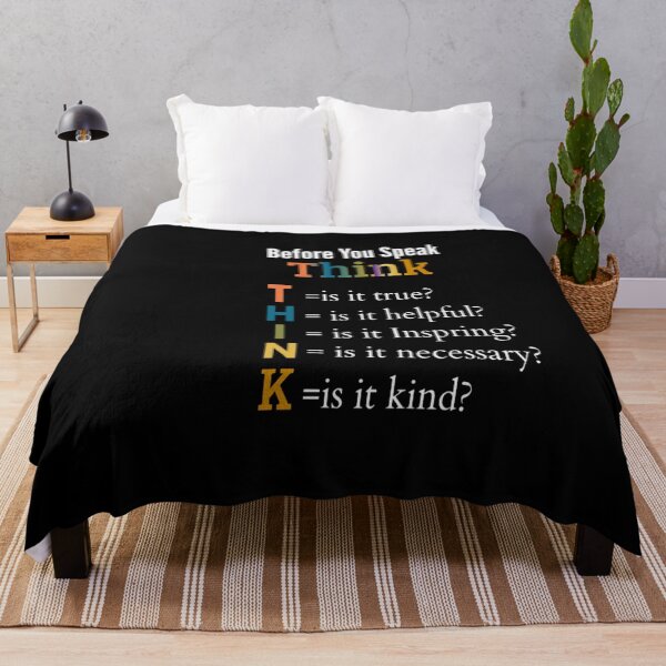 Item preview, Teacher Kindness | Think Before You Speak | Anti Bullying For Teachers | Positive Classroom Teaching Quote cute for teacher with saying designed and sold by Chamssou.